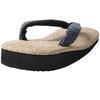 Edoten Geta Panama Outer with Sponge Made in Dyed Seigaiha Size L Sandals, Lining, Japan, Straps, Pattern, (Large)