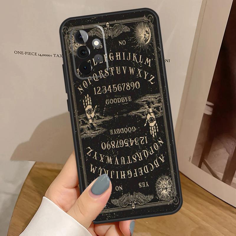 Girly Pastel Witch Goth Ouija Case For Samsung Galaxy A55 A35 A15 A54 A34 A14 A33 A53 A13 A23 A17 A06 A16 A56 A36 A32 A52