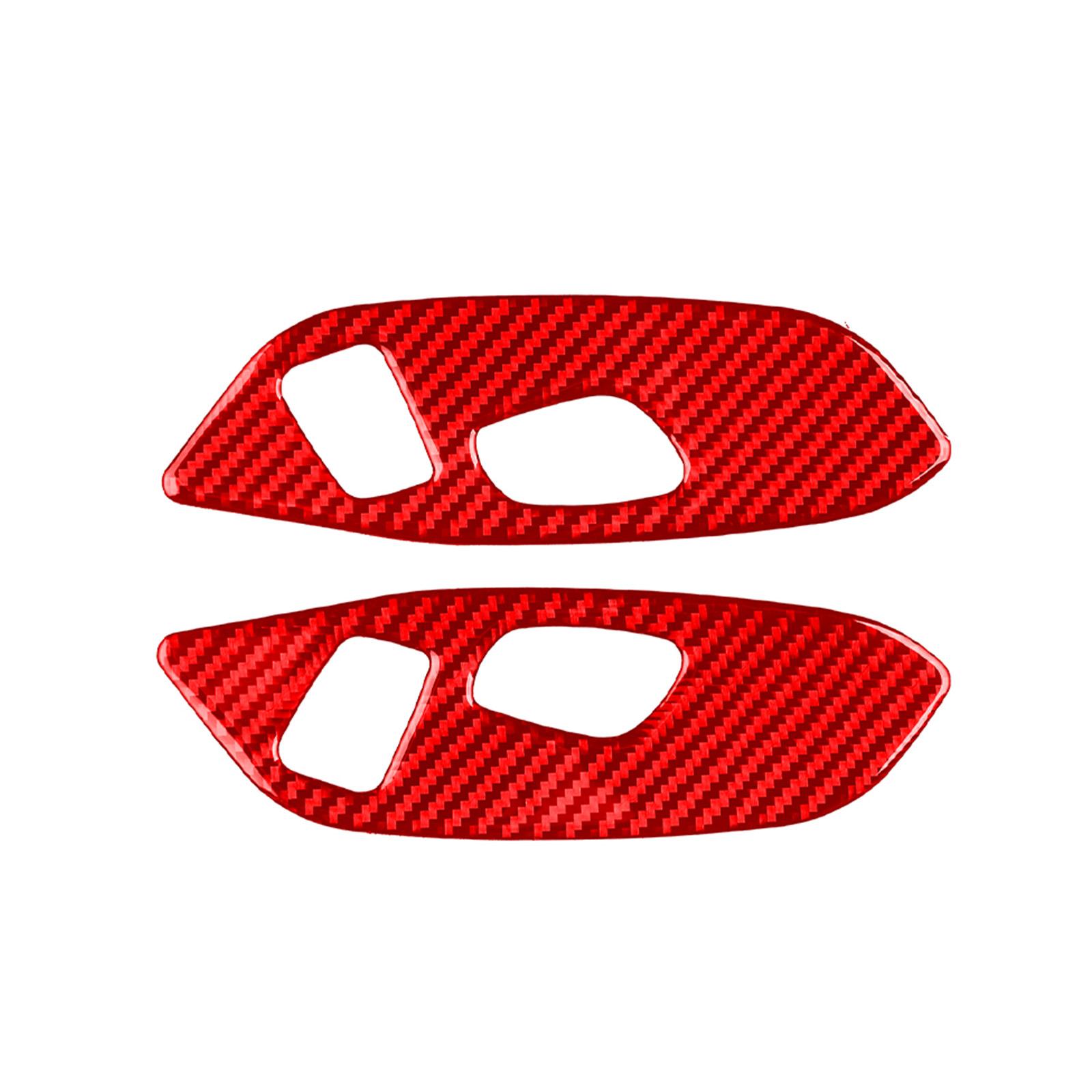 Car Seat Adjustment Switches Buttons Panel Stickers for C8 2020-2023 Carbon Fiber Seat Adjustment Button Panel