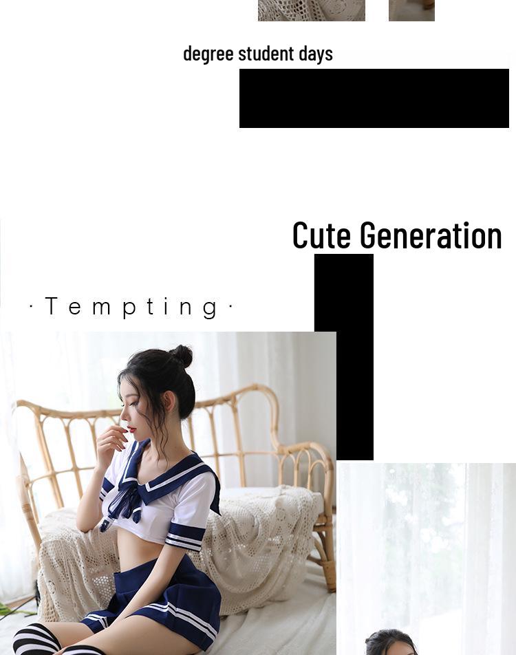 Pleated Skirt Student Uniform Cosplay Set