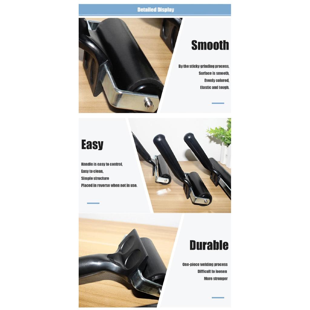 KXKZREN Rubber Roller for Boat Flooring Installation 100mm Pressure Roller Tool Brayer Glue Roller for Printmaking Painting