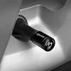 Car Sticker Tesla 4Pcs Aluminum Badge Car Wheel Tire Valve Stem Caps Cover For Tesla Model 3 Y S X Roadster Juguete SpaceX Cyber