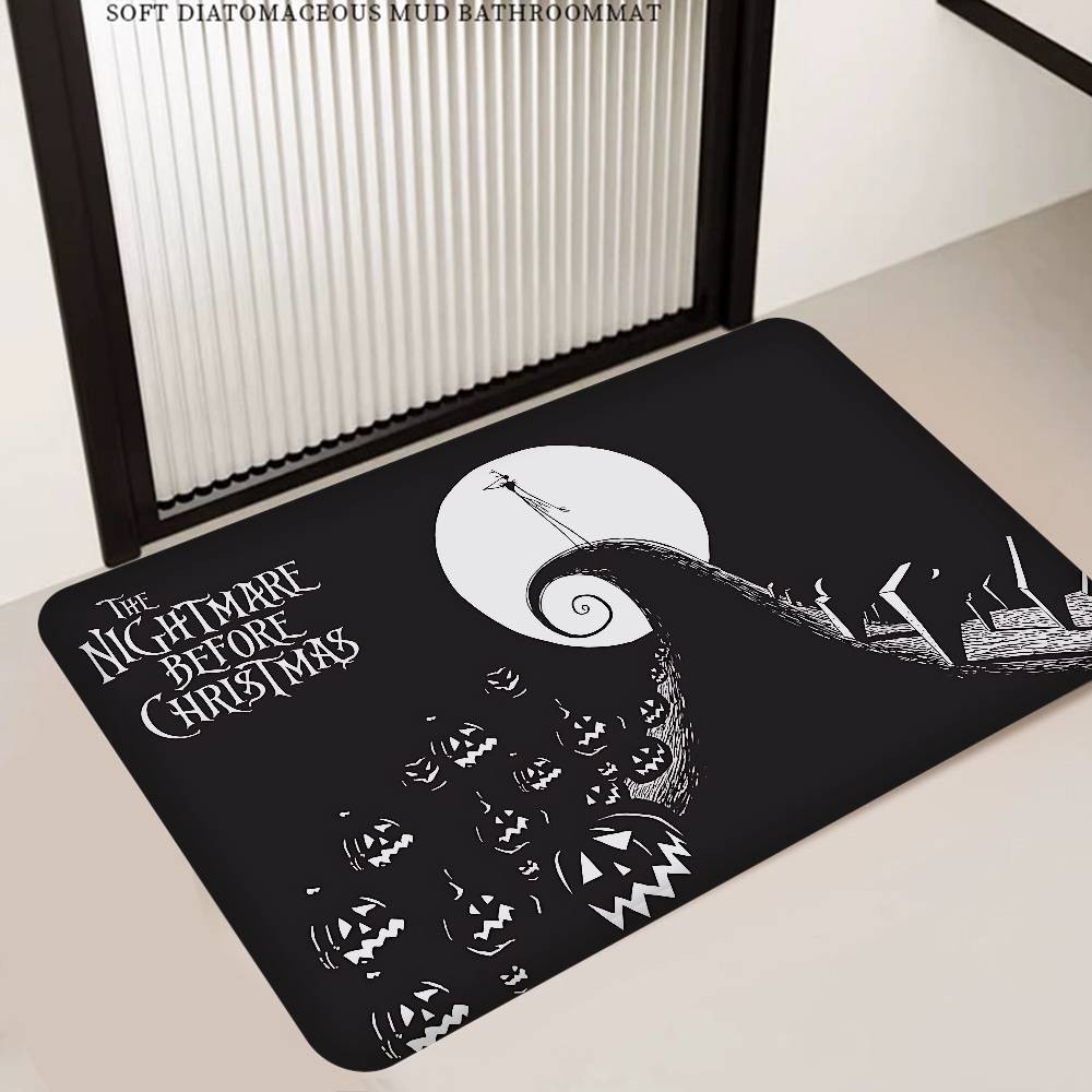 The N-Nightmare B-Before C-Christmas Floor Mat Retro Multiple Choice Living Room Kitchen Rug Non-Slip Modern Home Decor
