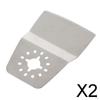 2x1Pc Stainless Steel Fixed Scraper Oscillating Multi Tool Saw Blades