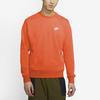 Nike Sweatshirts Men's Electric Orange Crew Neck Moderate Regular BV2667-837