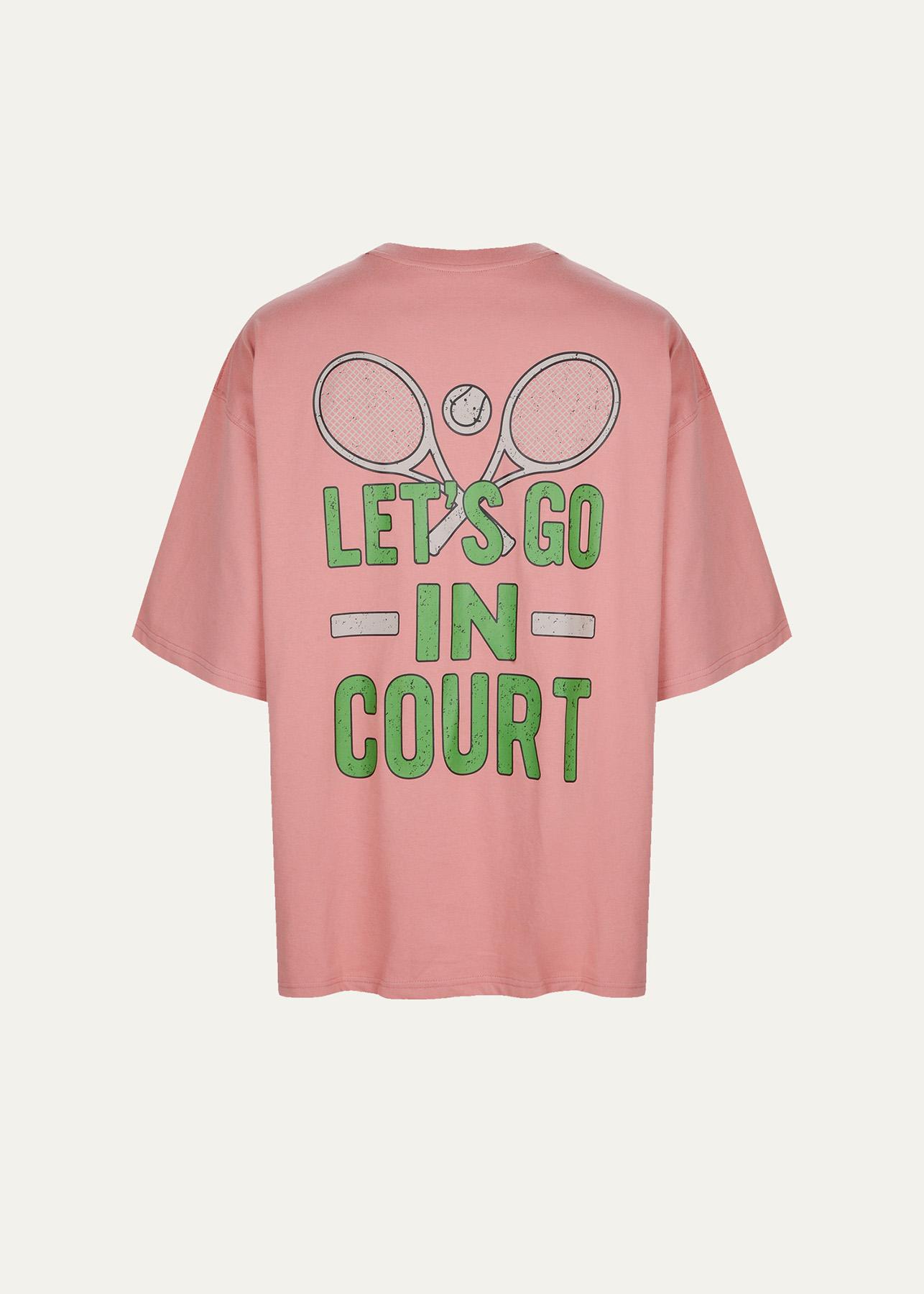 Grounds Sweat Let S Go In Court T-Shirt White/Xl