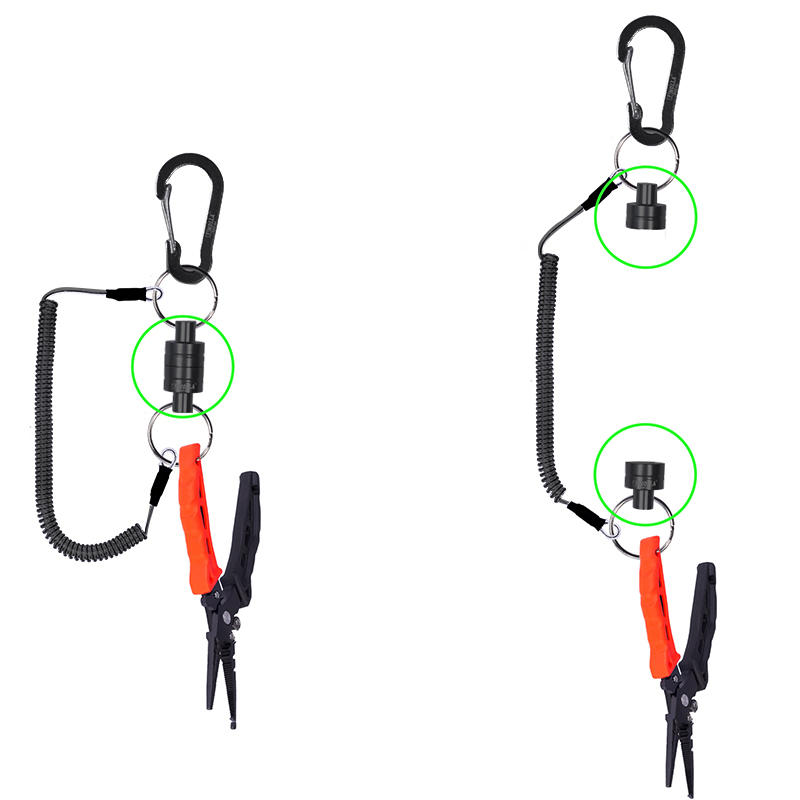 Magnetic fishing anti-loss rope carp fishing tools accessories Outdoor fishing goods quick-release strongagnetic portable buckle