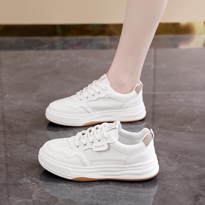 

Customized 2025 autumn white shoes Korean version ins female students height-increasing sports board shoes casual street shooting H6518 40