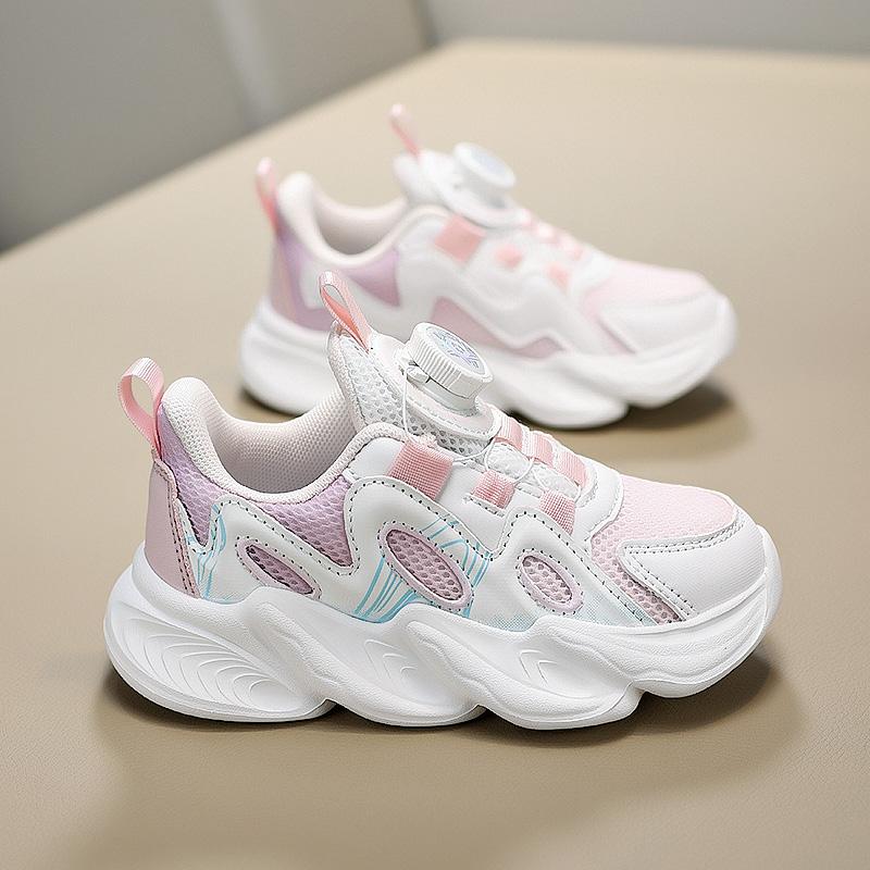 Scarpe per bambini scarpe da ginnastica da ragazza nuovo design platform scarpe da ginnastica casual per bambini leggere traspiranti scarpe sportive da corsa da tennis per ragazza