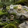 Multipurpose D Rings Eyelet Rivet Clasps Rustproof Metal Carabiner Easy Disassemble D Rings Mountaineering Buckle