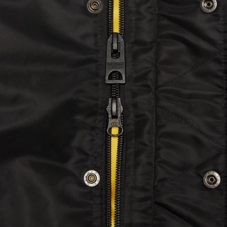 ONITSUKA TIGER Denivita Series Minimalist Fashion Windproof Comfortable Soft Pilot Casual Jacket Unisex Jacket Black 2183B496-001