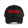 Metal Gear Bold Spiel Retro Text Minimalistisch Thematisches Design Baseballkappe Mode Outdoor Sport Unisex Snapback Kappe Damen