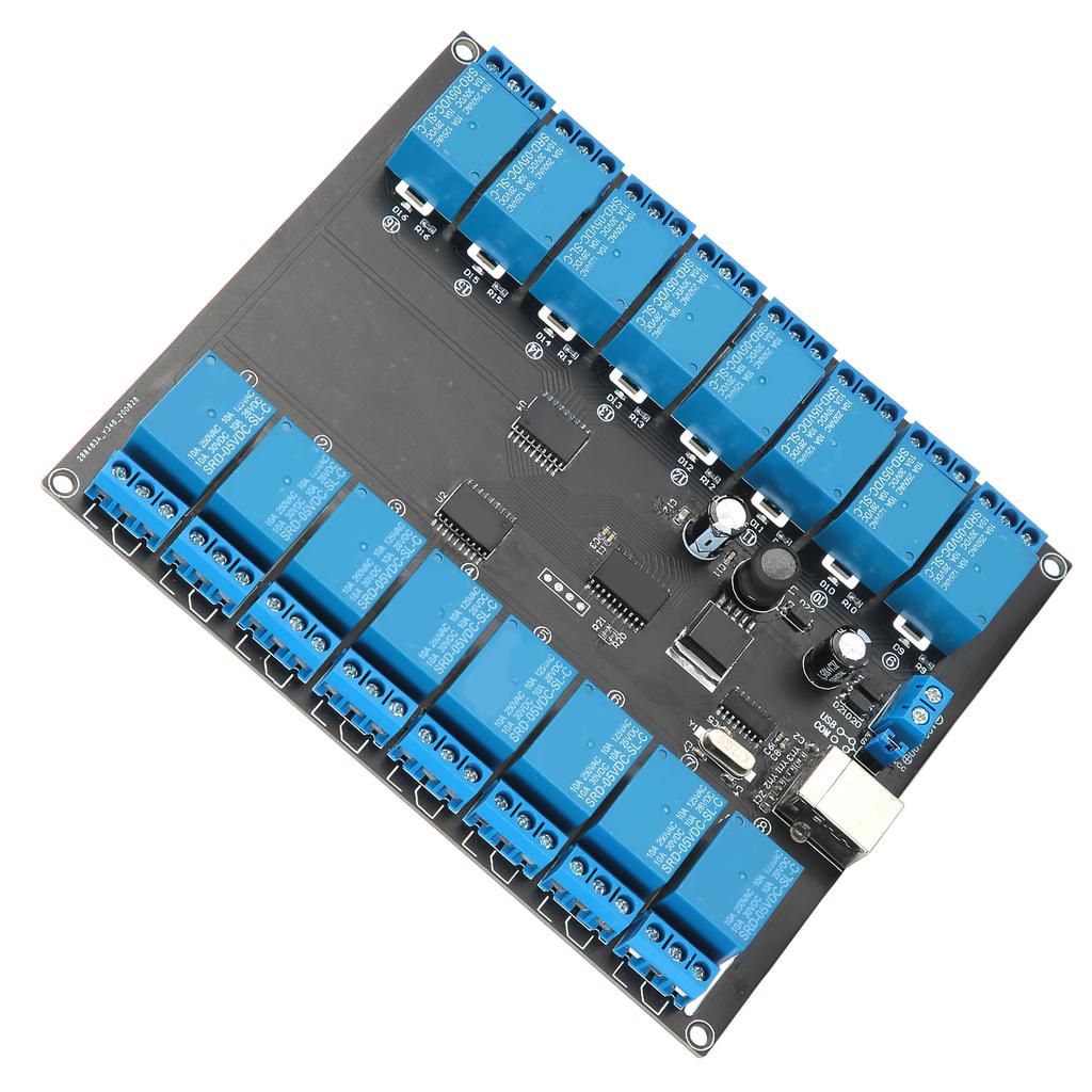 Relay Module 16 Channel 936V USB Controlled SPDT Switch Relay Module OptoIsolated Board