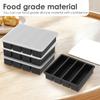 4Pcs Freeze Preservation Mold Large Silicone Ice Cube Tray Mold with Lid Food Storage Container Food Freezing Molds Kitchen Tool
