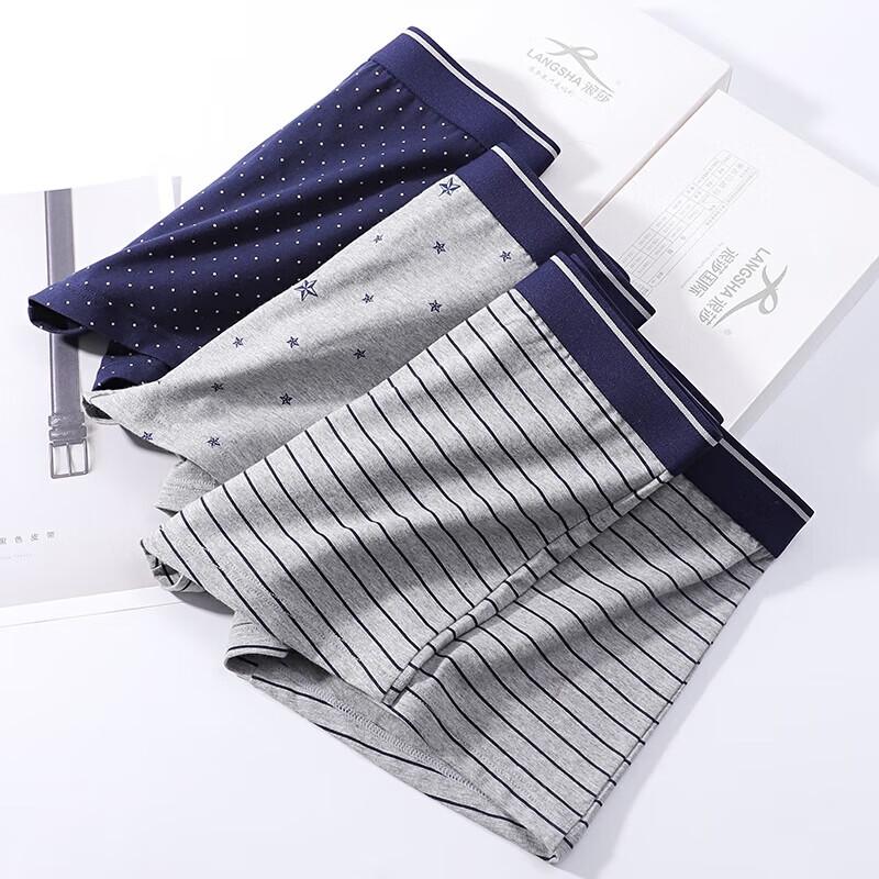 LangSha Men's Cotton Boxer Briefs