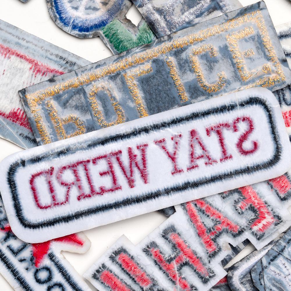 Personalized Trendy Letter Embroidery Patch for Clothes, Jackets, Bags, & Streetwear
