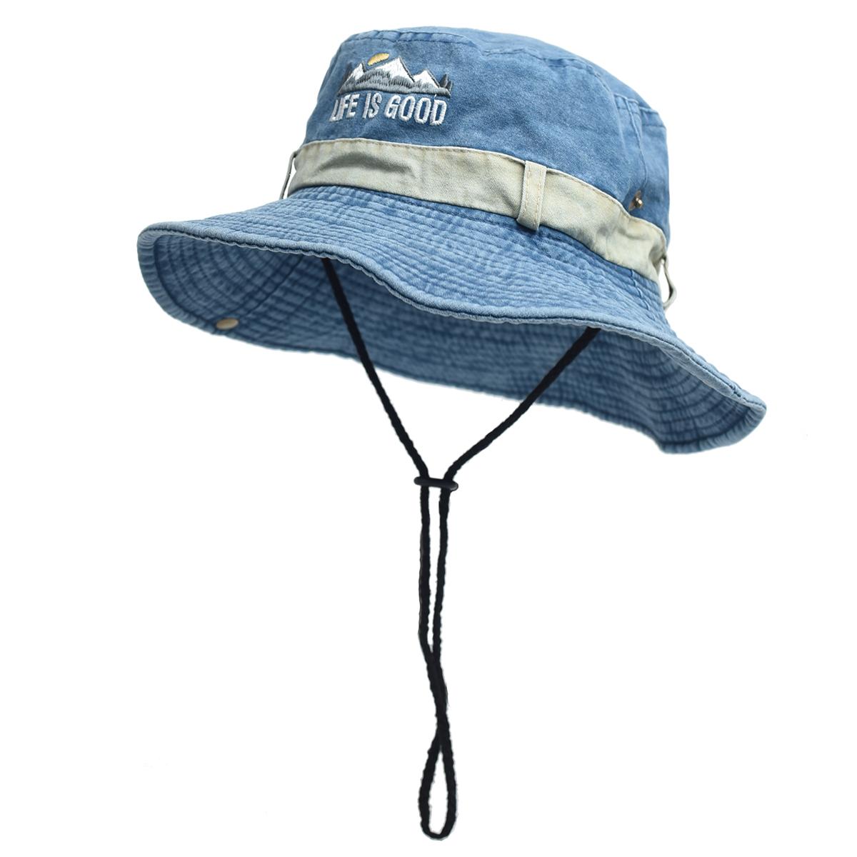 

Летняя мужская панама с защитой от ультрафиолета, широкополая, панама для сафари, охоты, походов, рыбацкая шляпа, пляжная солнцезащитная кепка