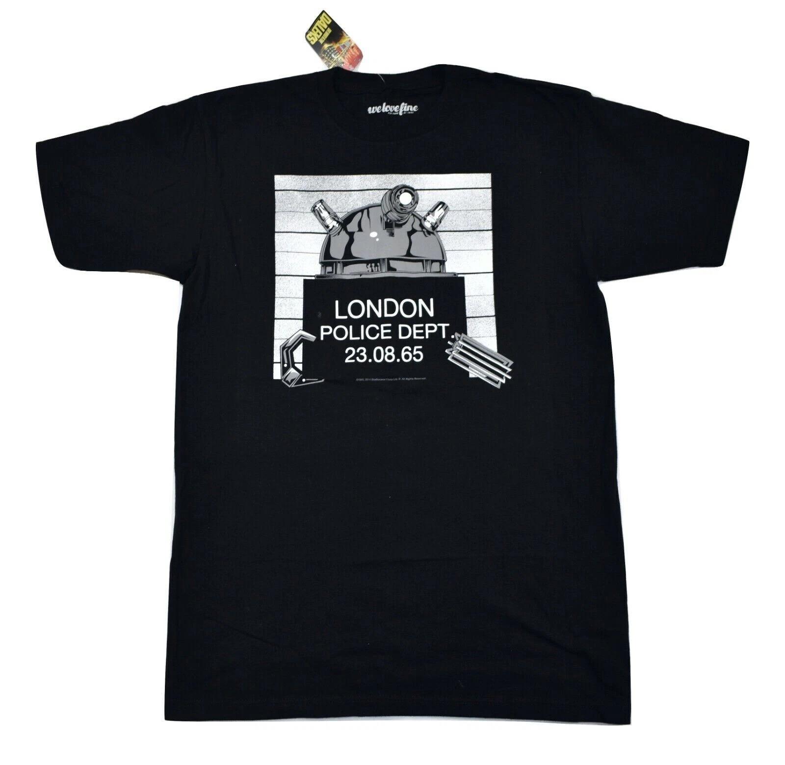 

WeLoveFine Mens Dr. Who & The Daleks London Police Dept. 23.08.65 Shirt New S L