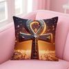 Ancient Ecology Life Talisman Pattern Cushion Cover Pillow Case Soft Skin Friendly Fabric  Concealed Zipper