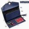 The Wallet Store Personalized Clutch & Artificial Rose Bouquet Hamper With Personalised Note