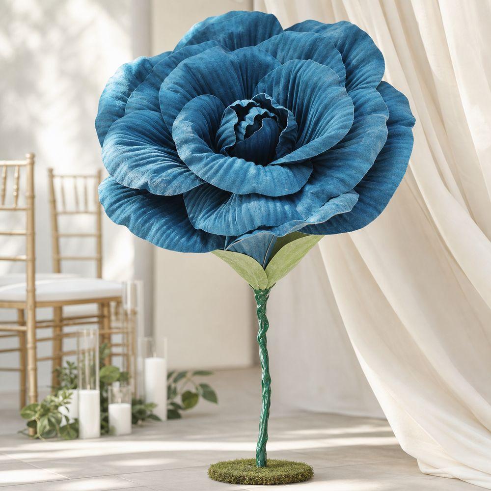50cm Artificial Rose Flower Oversized Fabric Flower Floral Ornament Aisle Decoration