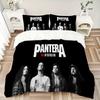 Pantera Band Tour Printed 3pcs Bedding Set Soft Microfiber 1 Duvet Cover And 2 Pillowcases Home Bedroom Decor Xmas Gift Q197