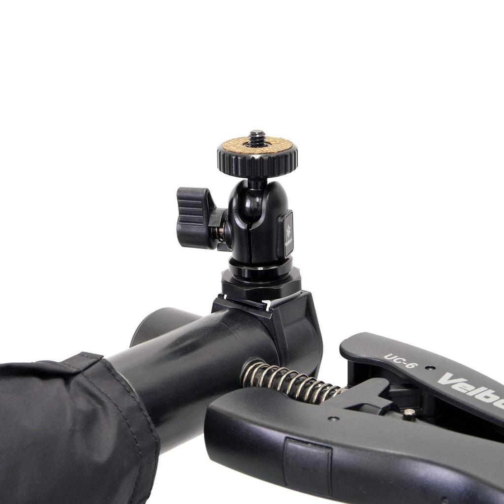 Velbon Blitzzubehör ACC Zubehörschuh kompatibel Freier Kopf Smartphone-Halter inklusive Aluminium 471956 QHD-21