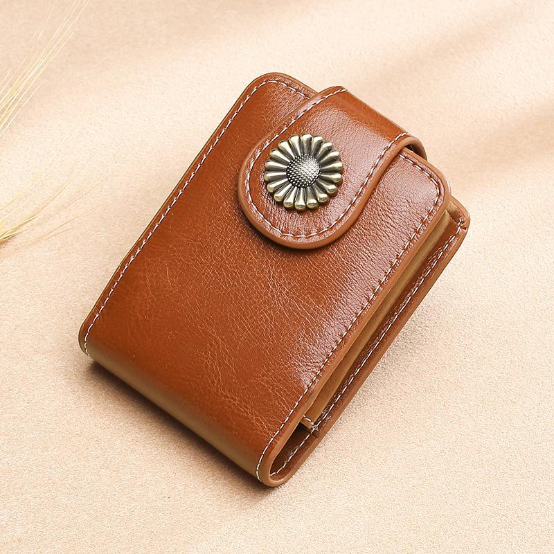 Mini Makeup Bag Portable Lipstick Cosmetic Bag with Button Lipstick Packet Women's Cosmetics Lipsticks Storage Pouch with Mirror
