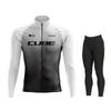 Rvouei Cube Breathable Team Long Sleeve  Bib Pants Ropa Ciclismo Bicycle Clothing MTB Bike Uniform Men Clothes 2026 Autumn Breathable Cycling Suit Set