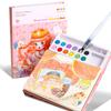 Coloring Book Water Drawing Brush Paint Kit Kid's Watercolor Gouache Graffiti Sticky Notes Coloring DIY Paints Painting Set