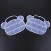 PVC Adjustable Practical Bear Storage Box Bead Ring Box Jewelry Presentation Organizer