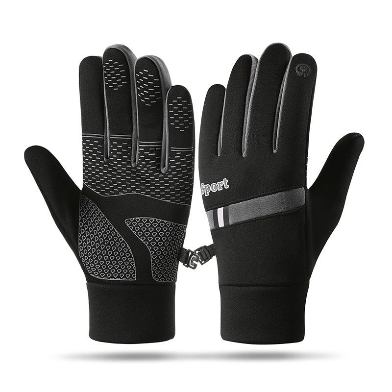Warm Fleece Lined Gloves For Men And Women Outdoor Cycling Windproof Waterproof Touchscreen Skiing Gloves