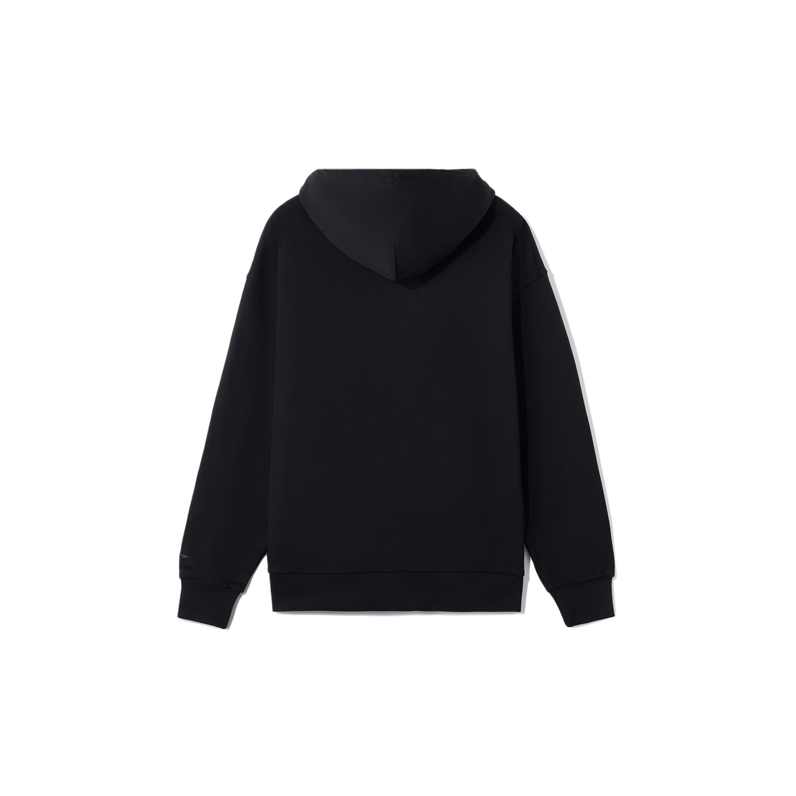 Li-Ning Письменный Принт Пуловер Повседневный Длинный Рукав Толстовка Унисекс Топы Черный — фото 2