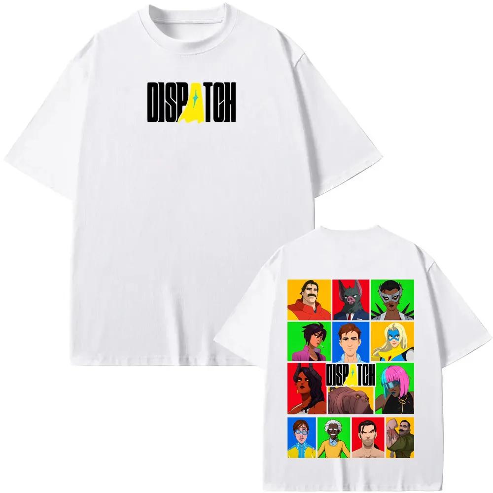 Dispatch Game Graphic Printing TEE Manga Style Game Logo Collage Pattern Printing Tops Cotton Comfortable High Quality Soft Tees