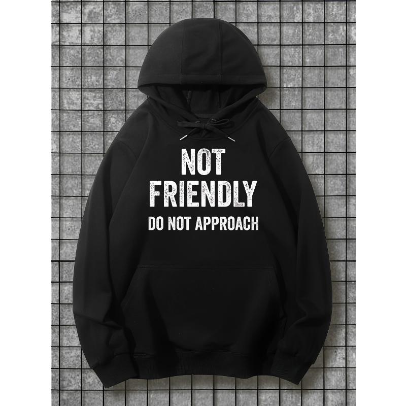 Fleece Lined Hooded Sweatshirt for Men Full Zip Windproof Elastic Cuff Fall Winter Outdoor S