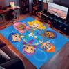 1pc Bubble Guppies Print Area Rug - Soft,Washable Non-Slip Indoor Mat for Office Chairs,Living Room,Home Office Decorative Rug
