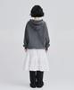 Awesome Studio Frill Shirred Tiered Midi Skirt White