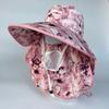 Fashion Flower Bucket Hat Face  Neck Protection Fisherman Hat New Sunscreen Hat  Outdoor Sports