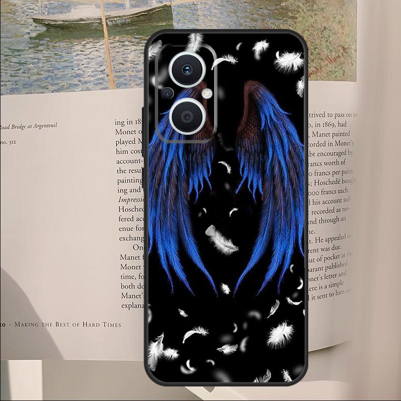 Wings Angel Devil Cover For OPPO Reno 14F 11F 12F 13F 10 11 12 13 14 Pro 7 8 Lite OPPO Find X6 X8 X9 Pro Case