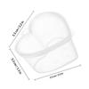 25Pcs Heart Pattern Storage Box Set Transparent Plastic Container for Jewelry Organization DIY Sealing Case Use
