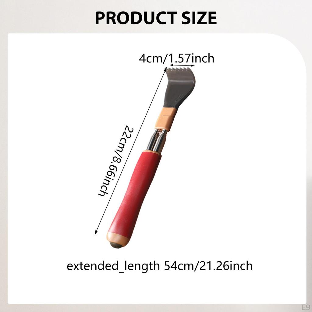 Rückenkratzer Massagegerät Edelstahl Ausziehbar für sanftes Kratzen