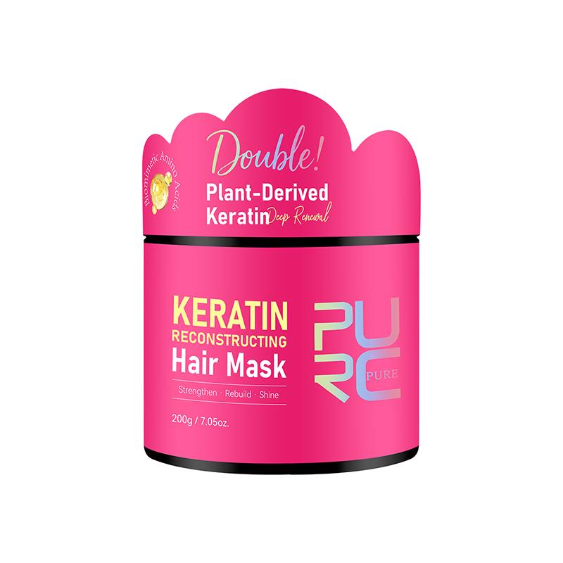 

PURC 200 г Кератиновое лечение Маска для волос Коллагеновое восстановление Поврежденные Пушащиеся Сухие волосы Разглаживание Питание Блестящие Средства для ухода за волосами 200g розовый