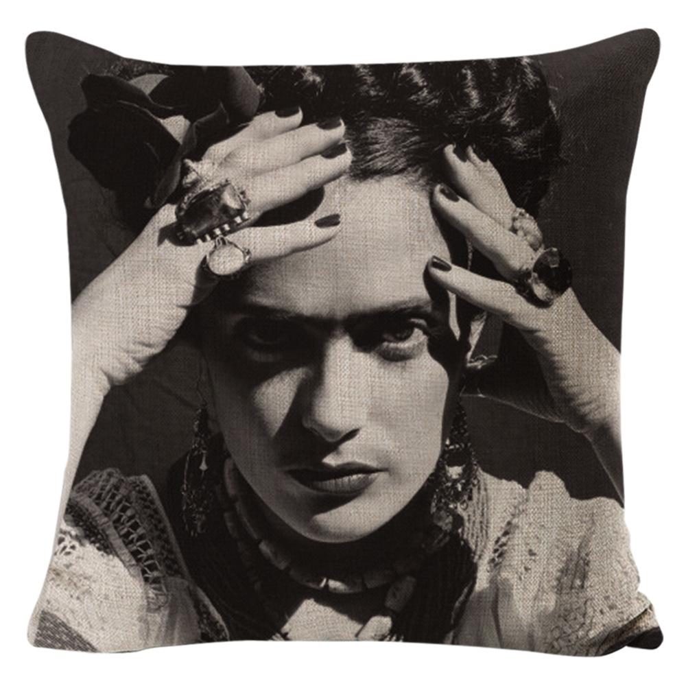 Kissenbezug Frida Kahlo Zierkissen Heim Sofa Kissen
