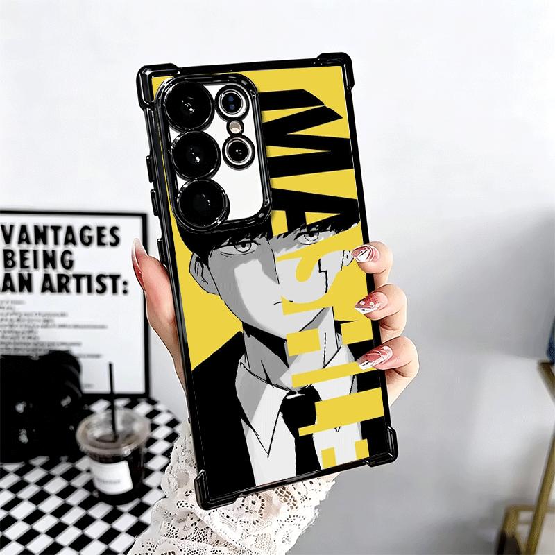 Mashle Magic And Muscles Anime Plating Phone Case For Samsung Galaxy S24 S25 FE S26 Edge S23 Ultra S22 S21 Plus S20 Anti-Fall Ai