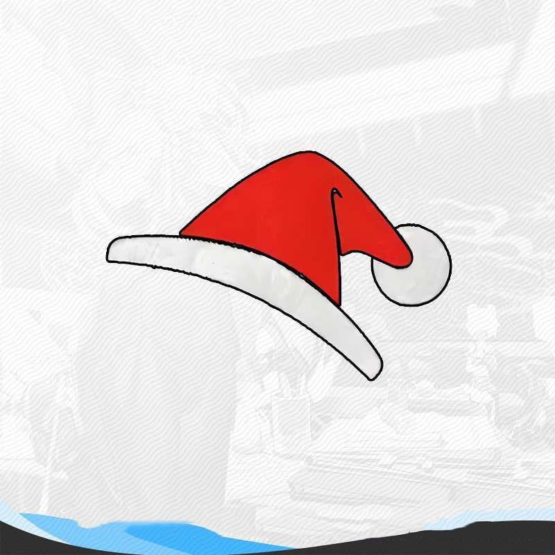 Christmas Decoration Decals Christmas Hats Snowmen Santa Claus Car creative Stickers Reflective Decals For BMW Tesla Accessories