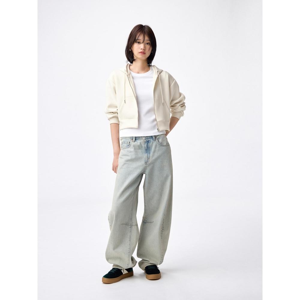 Gu Puff Sweat Full Zip Parka