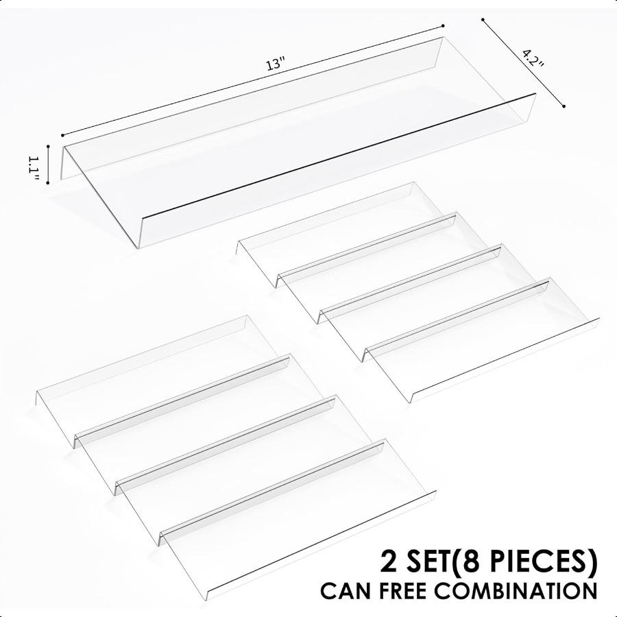 

Органайзер для ящика для специй 4-ярусный прозрачный акриловый расширяемый от 13 до 26 вставка для ящика для банок для приправ кухонный ящик полка для специй T United States