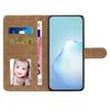 For iPhone 15 Wallet Leather Phone Stand Case Crazy Horse Texture Shell Phone Cover Imprinted Lines Shell