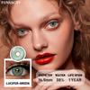 FUNSACHY 1 Pair Korean Lenses Colored Contact Lenses for Eyes Natural Round Black Brown Lens Beautiful Pupil Color Eye Contacts