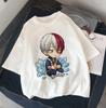 2026 New Anime My Hero Academia Shoto Todoroki Print Kids Tshirt, Summer Short Sleeve Harajuku Cartoon T Shirt for Boys Girls